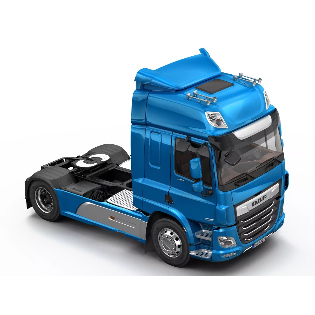 DAF CF Space Cab 2017 3D Model – High Poly Asset, FBX, OBJ, Blender - View 8