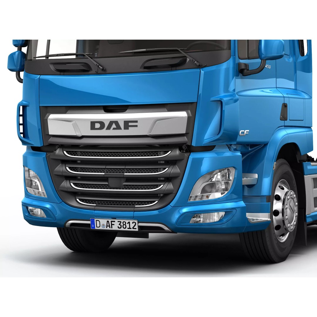 DAF CF Truck Collection 2017 3D Model – High Poly Game Asset, FBX, OBJ - View 10