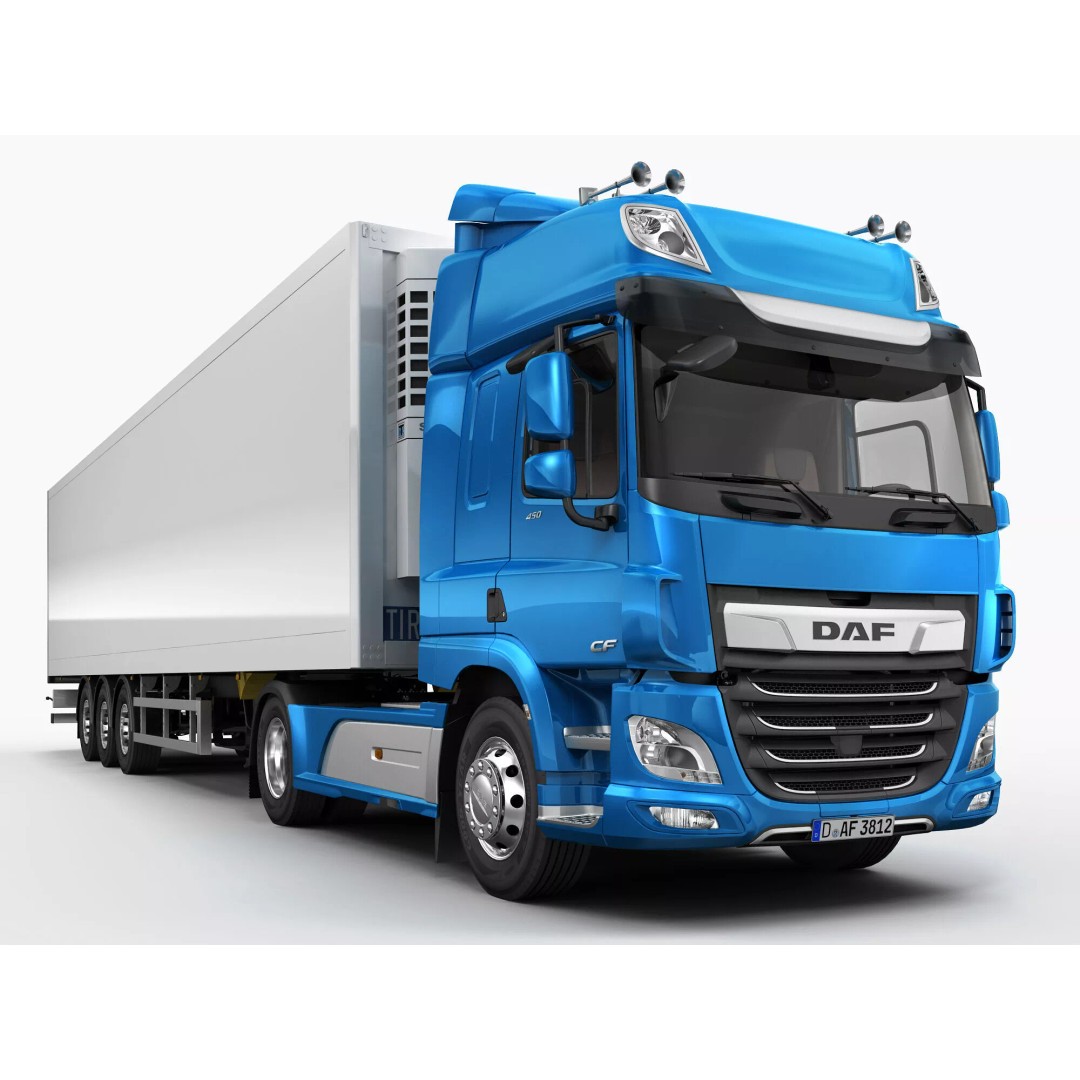 DAF CF Truck Collection 2017 3D Model – High Poly Game Asset, FBX, OBJ - View 5