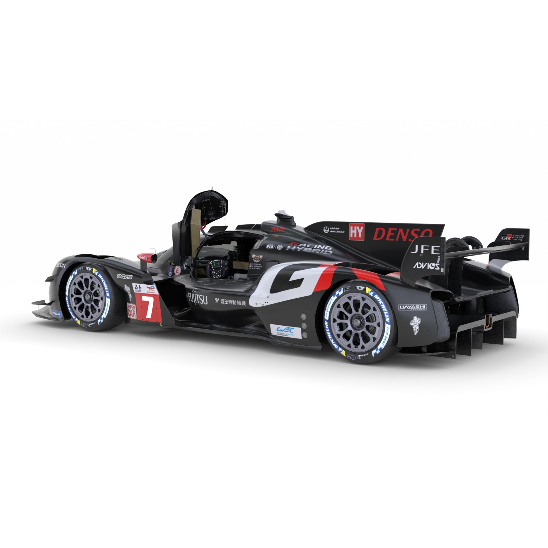 Toyota GR010 Hybrid - Game-Ready 3D Model - View 11