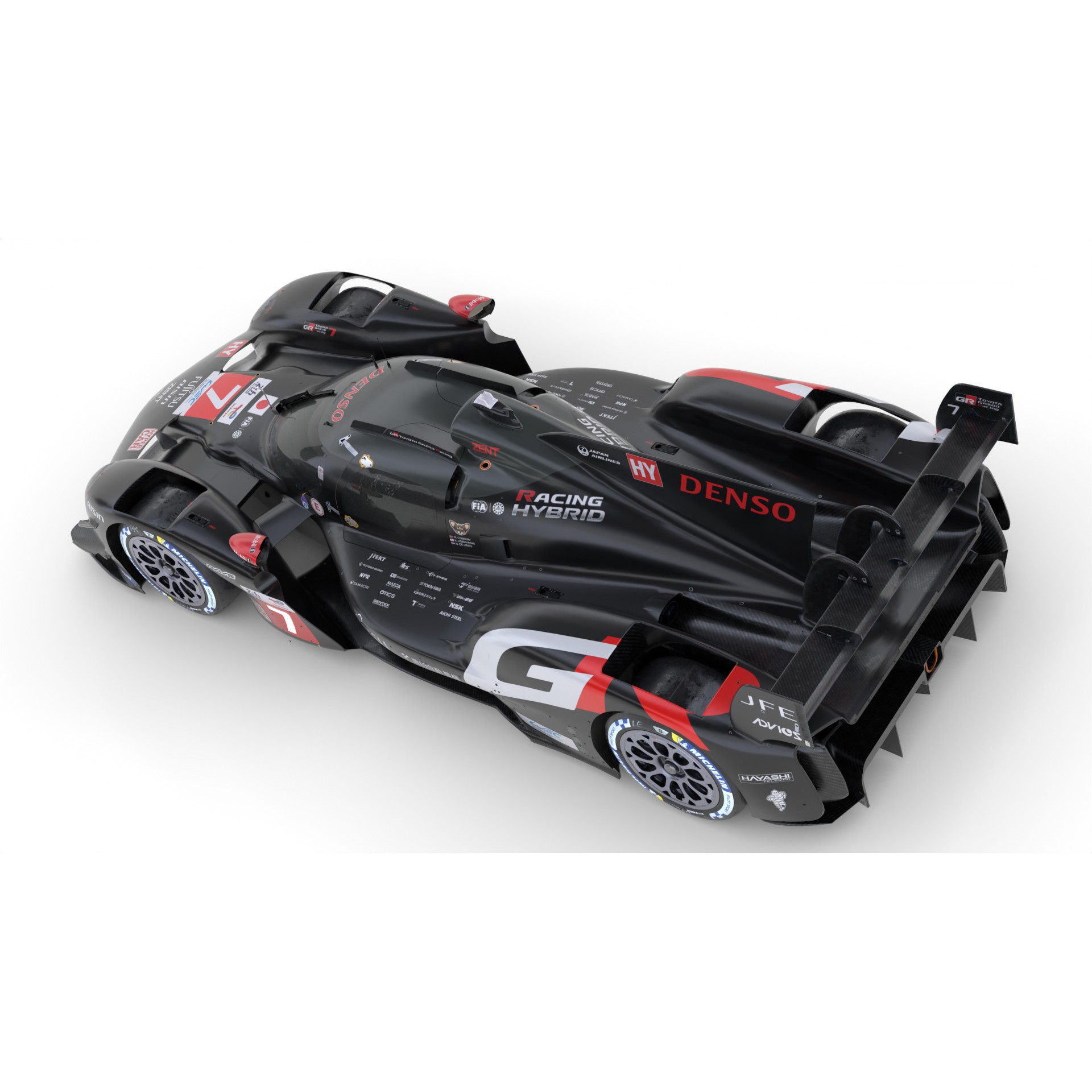 Toyota GR010 Hybrid - Game-Ready 3D Model - View 15