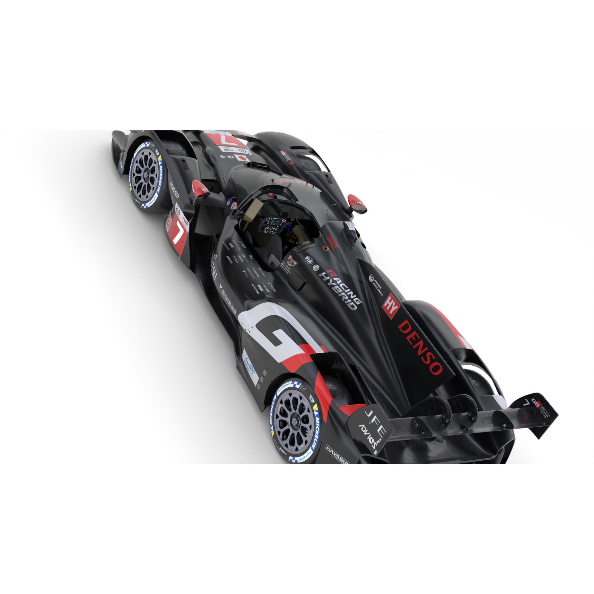 Toyota GR010 Hybrid - Game-Ready 3D Model - View 16
