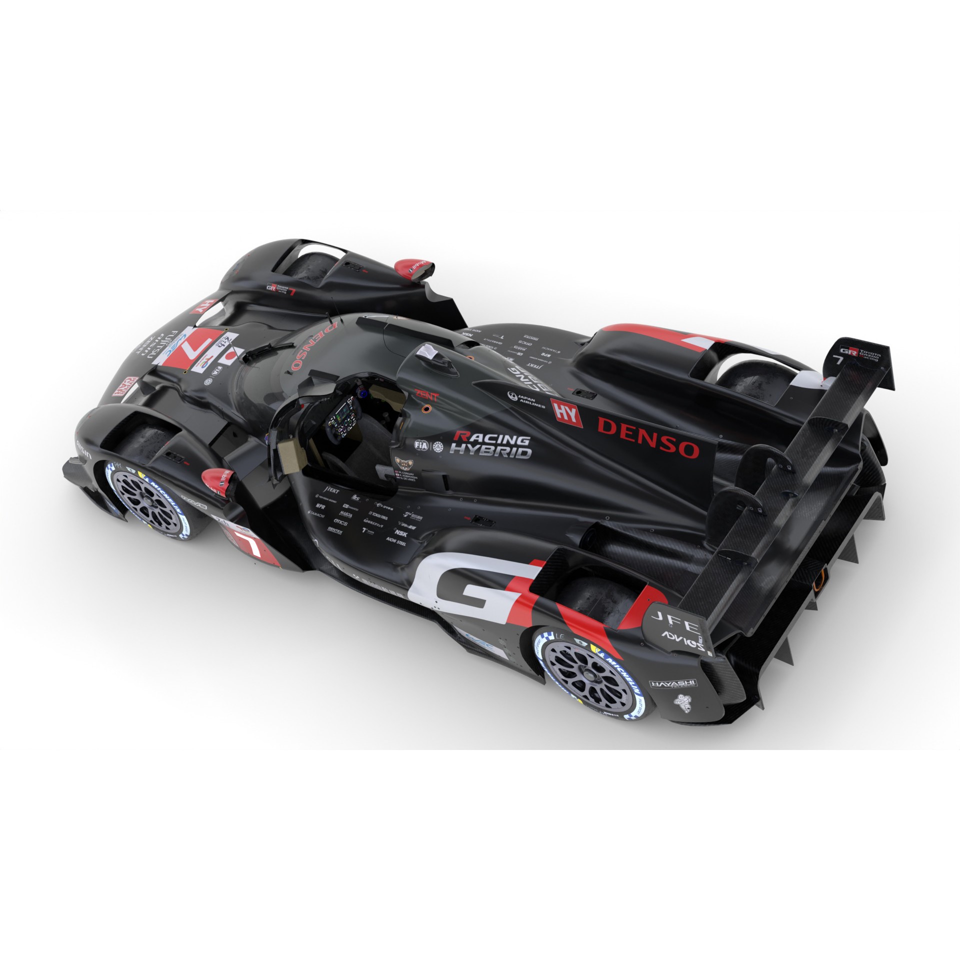 Toyota GR010 Hybrid - Game-Ready 3D Model - View 17