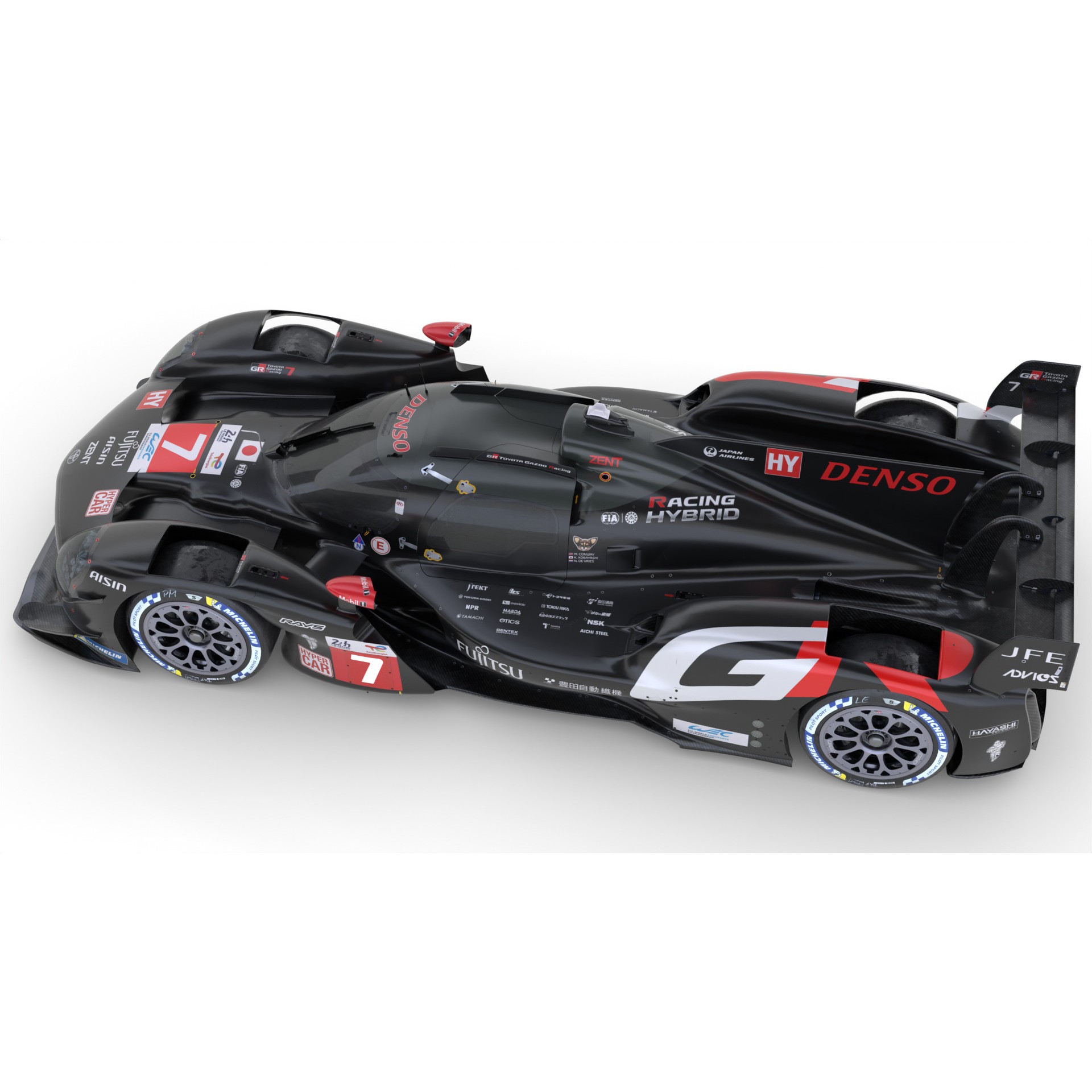 Toyota GR010 Hybrid - Game-Ready 3D Model - View 18