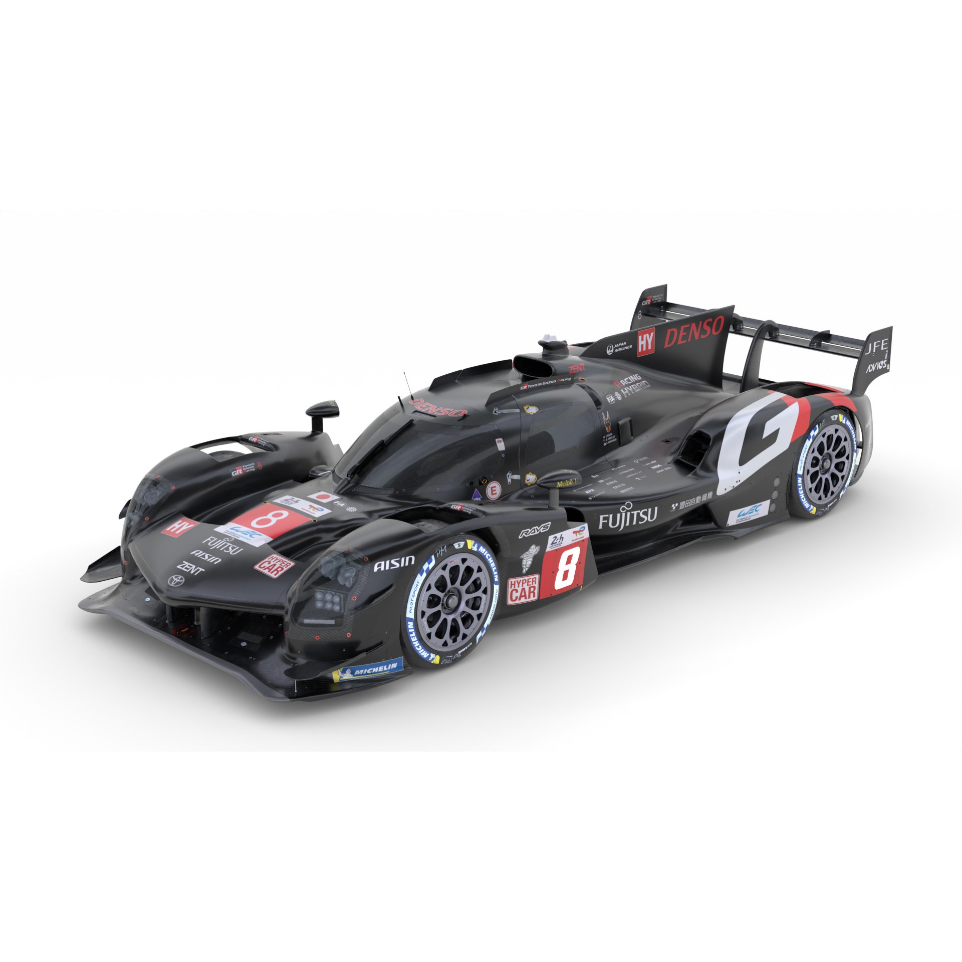Toyota GR010 Hybrid - Game-Ready 3D Model - View 3