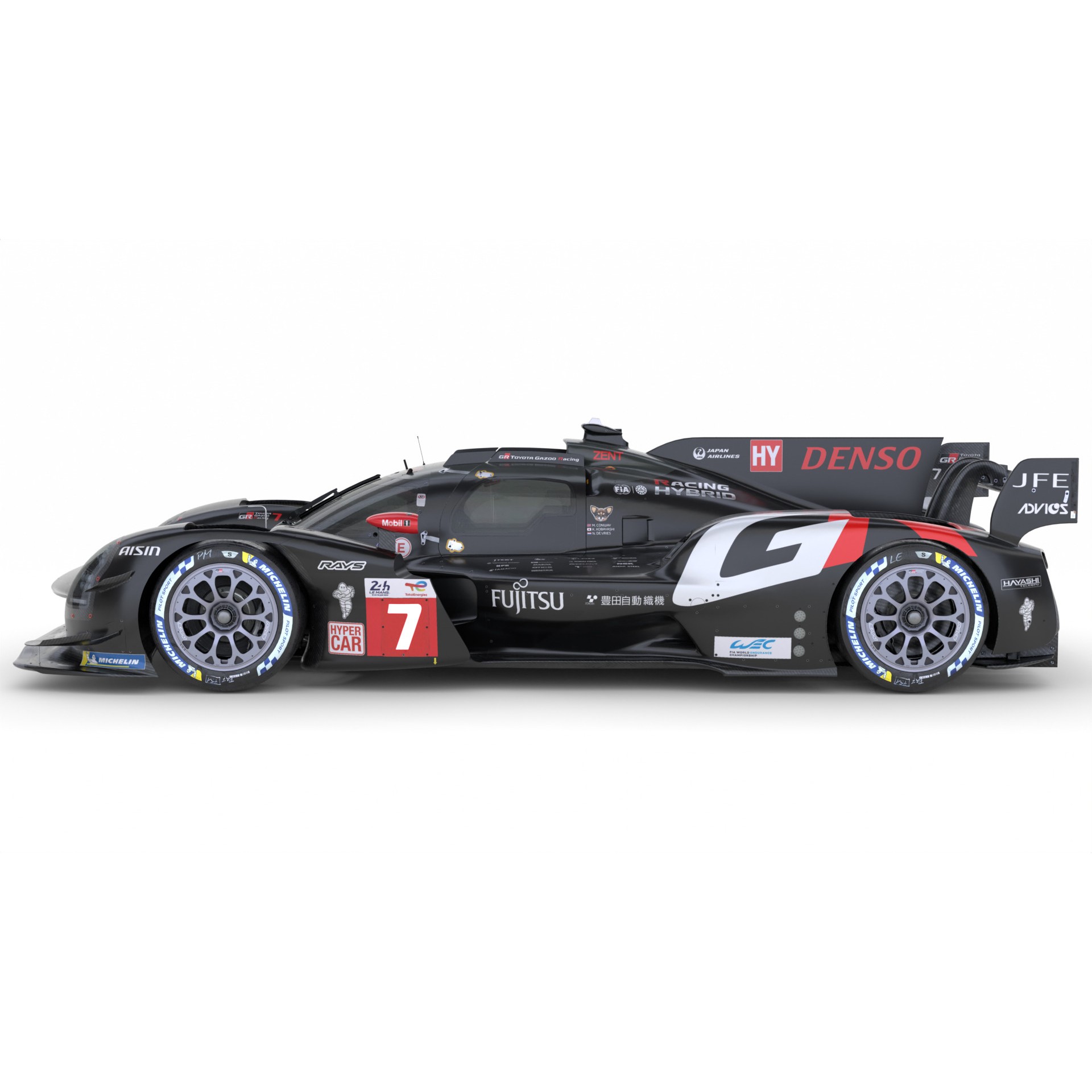 Toyota GR010 Hybrid - Game-Ready 3D Model - View 5