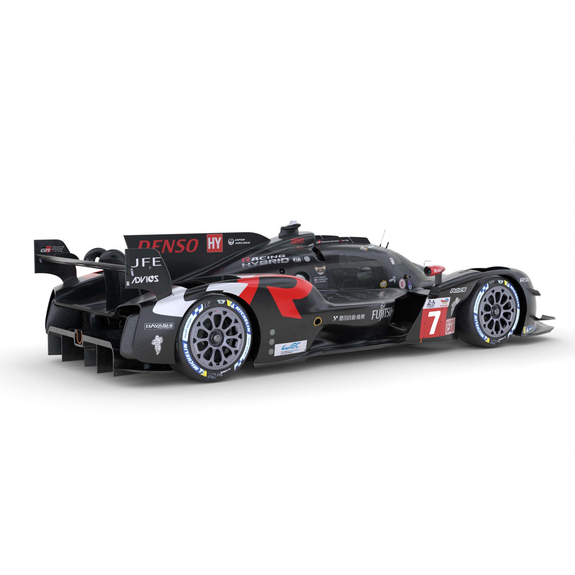 Toyota GR010 Hybrid - Game-Ready 3D Model - View 9