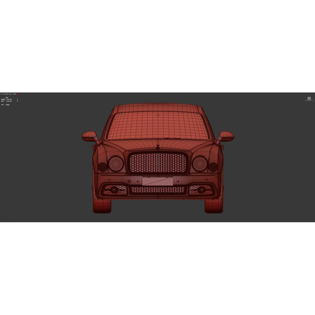 Bentley Mulsanne 3D Model – Grand Limousine Luxury Vehicle, FBX - View 7
