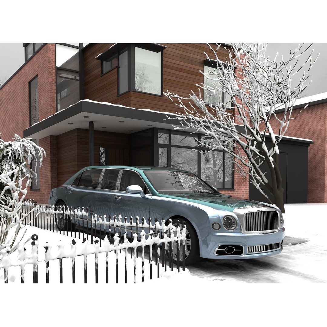 Bentley Mulsanne 3D Model – Grand Limousine Luxury Vehicle, FBX - View 8