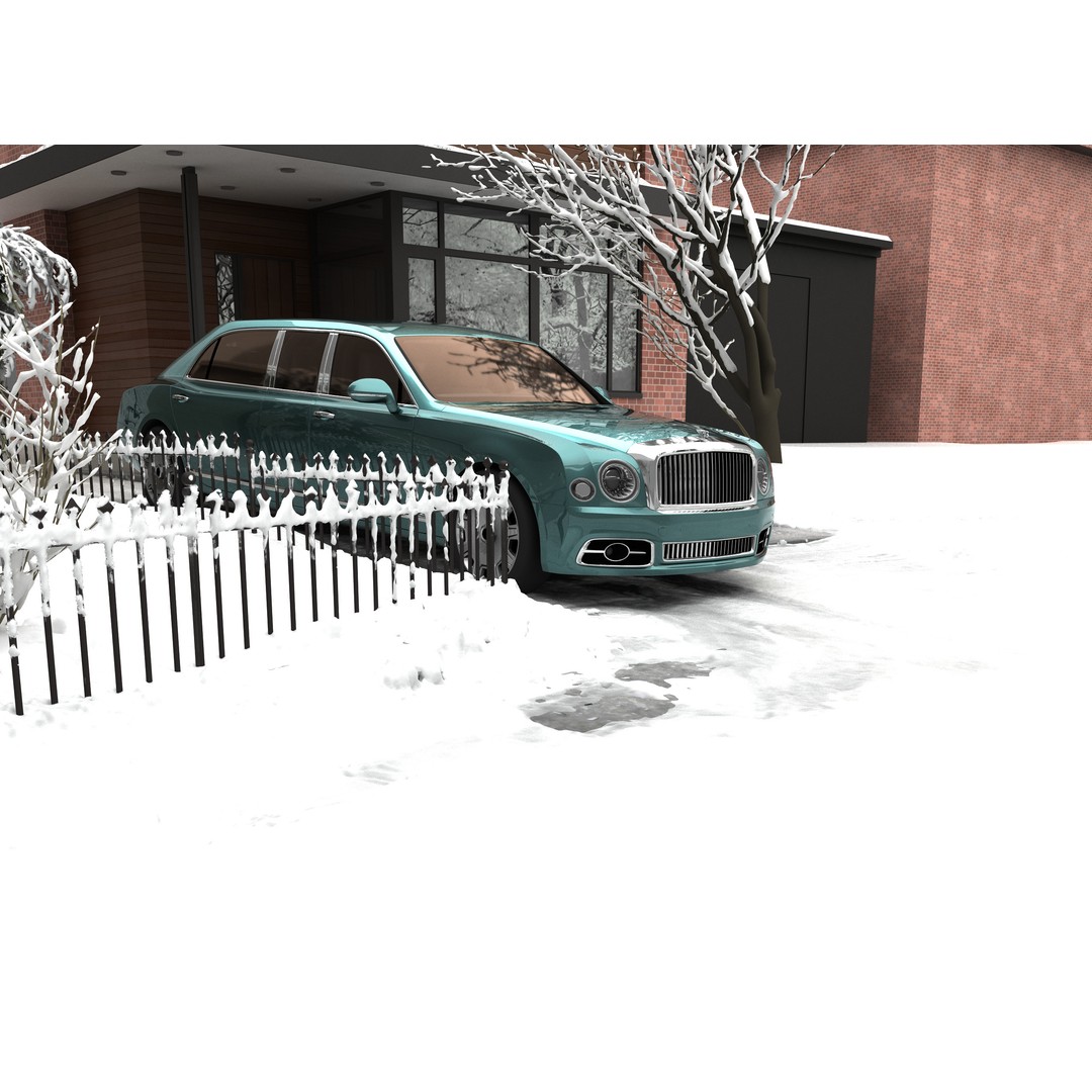 Bentley Mulsanne 3D Model – Grand Limousine Luxury Vehicle, FBX - View 9