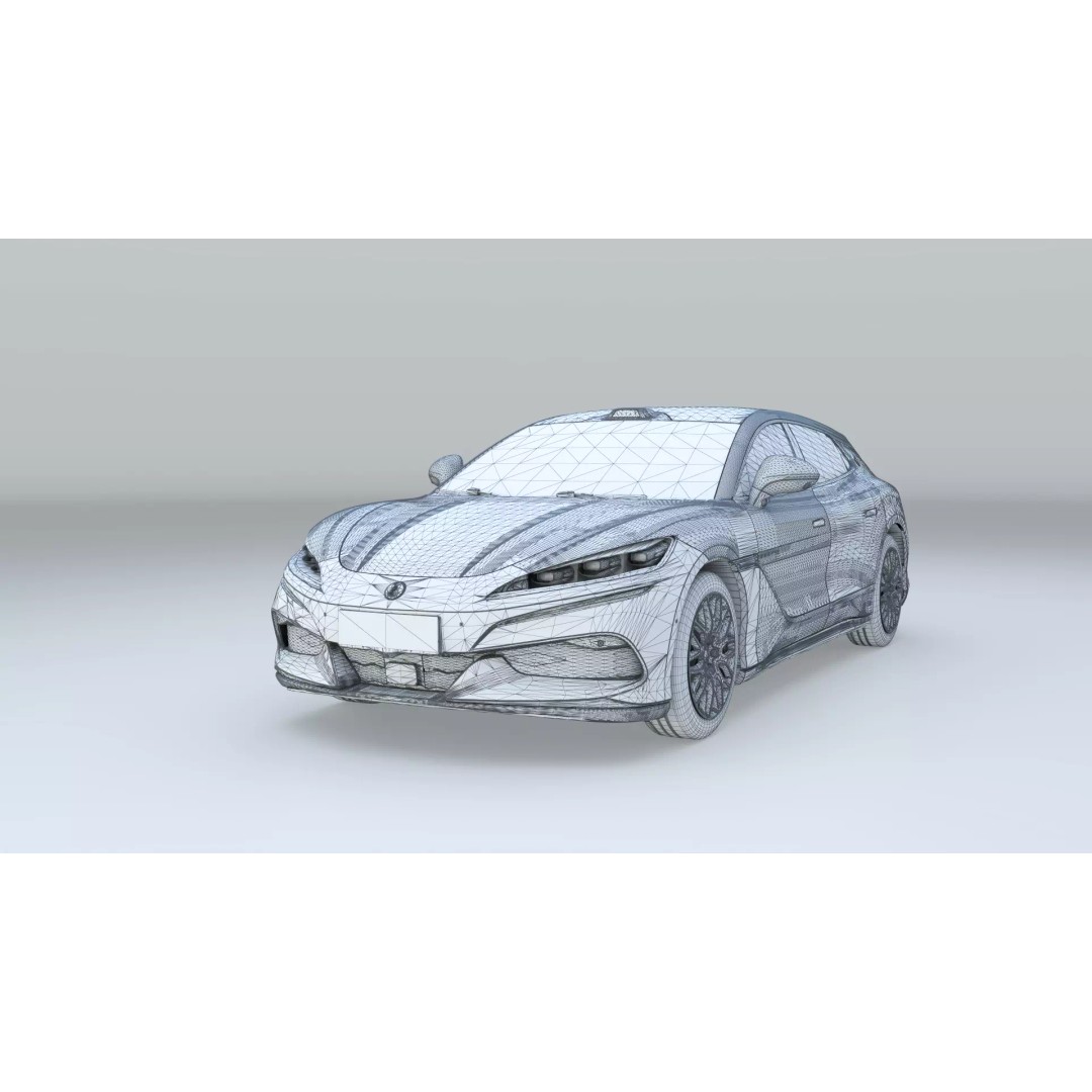 Denza Z9 GT 3D Model – EV DM-i Sport Car, Rigged & Game Ready - View 22