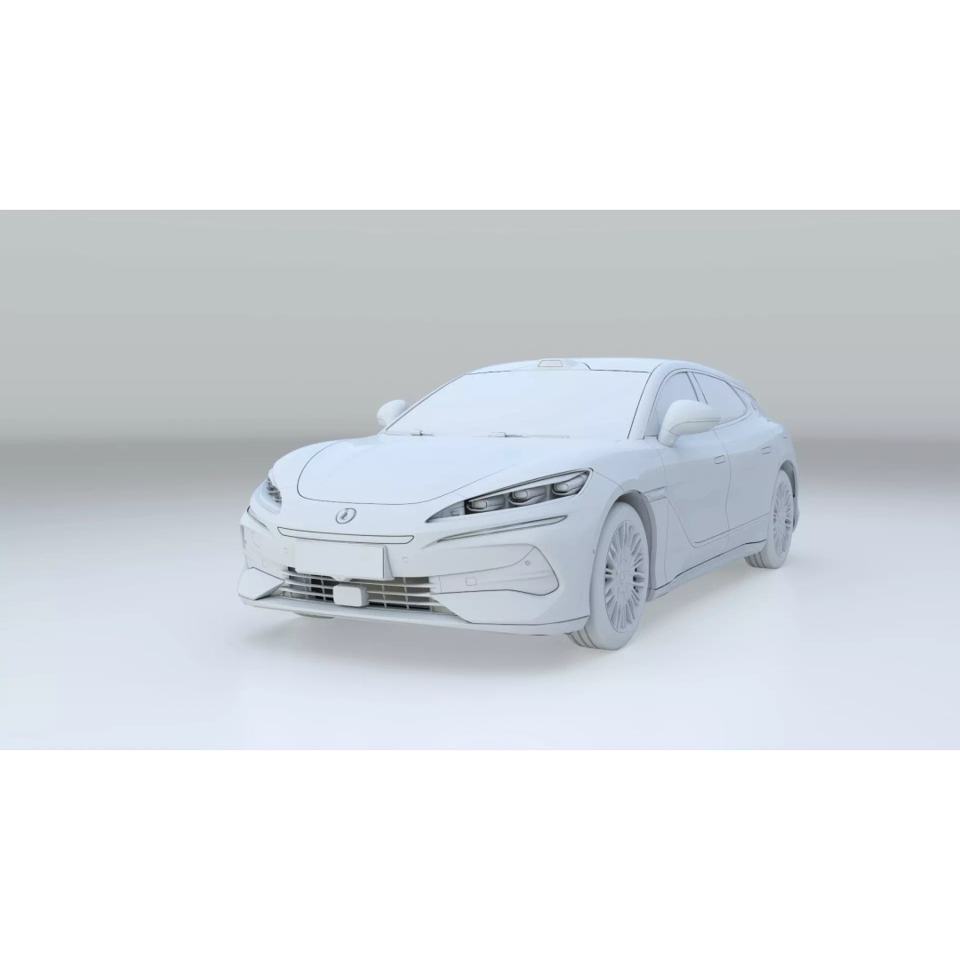 Denza Z9 GT 3D Model – EV DM-i Sport Car, Rigged & Game Ready - View 23