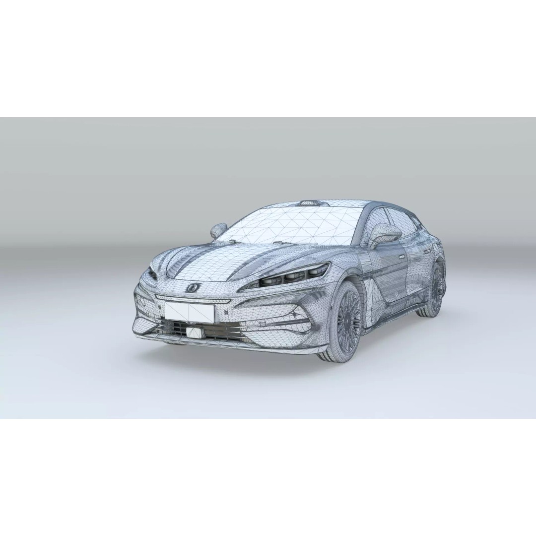 Denza Z9 GT 3D Model – EV DM-i Sport Car, Rigged & Game Ready - View 24