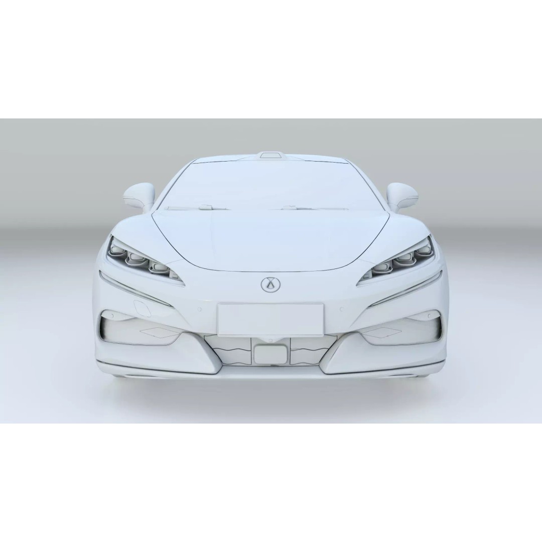 Denza Z9 GT 3D Model – EV DM-i Sport Car, Rigged & Game Ready - View 25