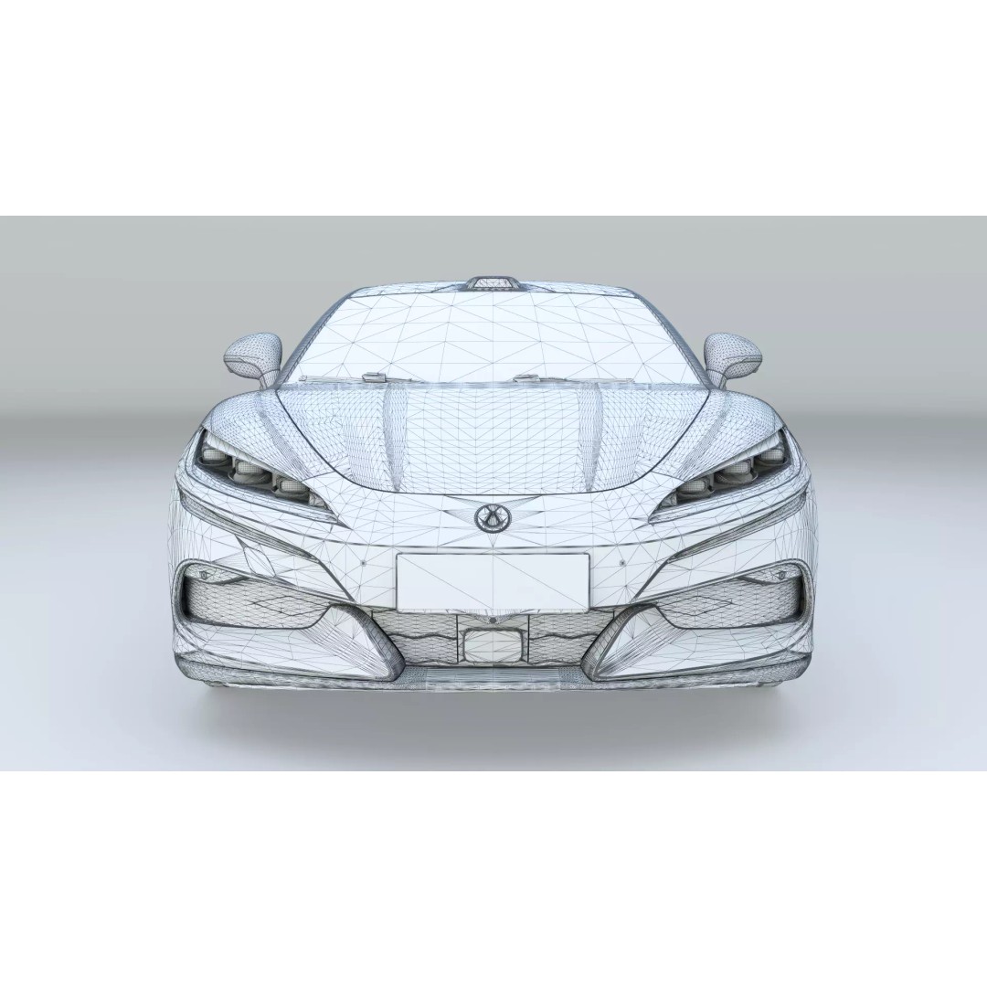 Denza Z9 GT 3D Model – EV DM-i Sport Car, Rigged & Game Ready - View 26