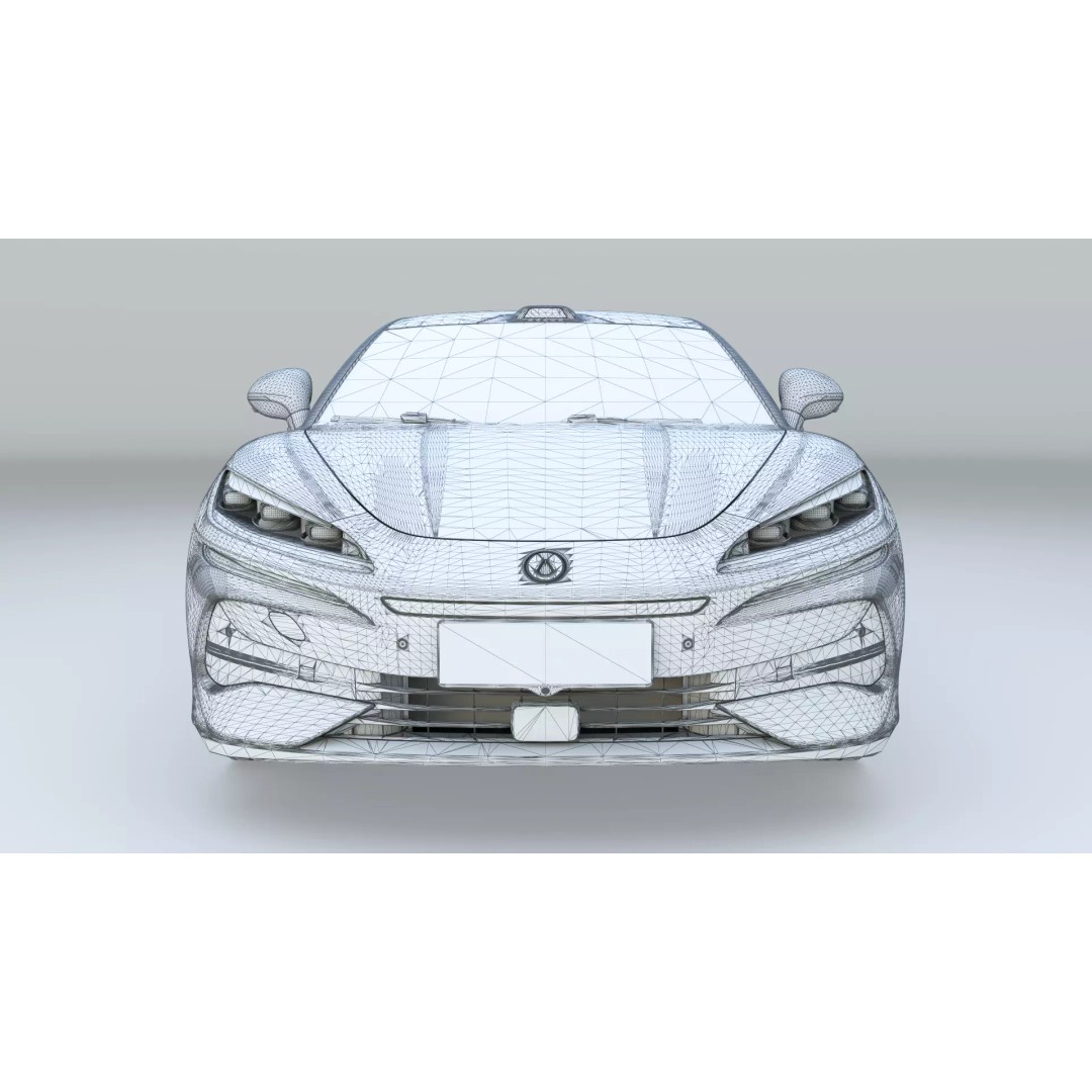 Denza Z9 GT 3D Model – EV DM-i Sport Car, Rigged & Game Ready - View 28