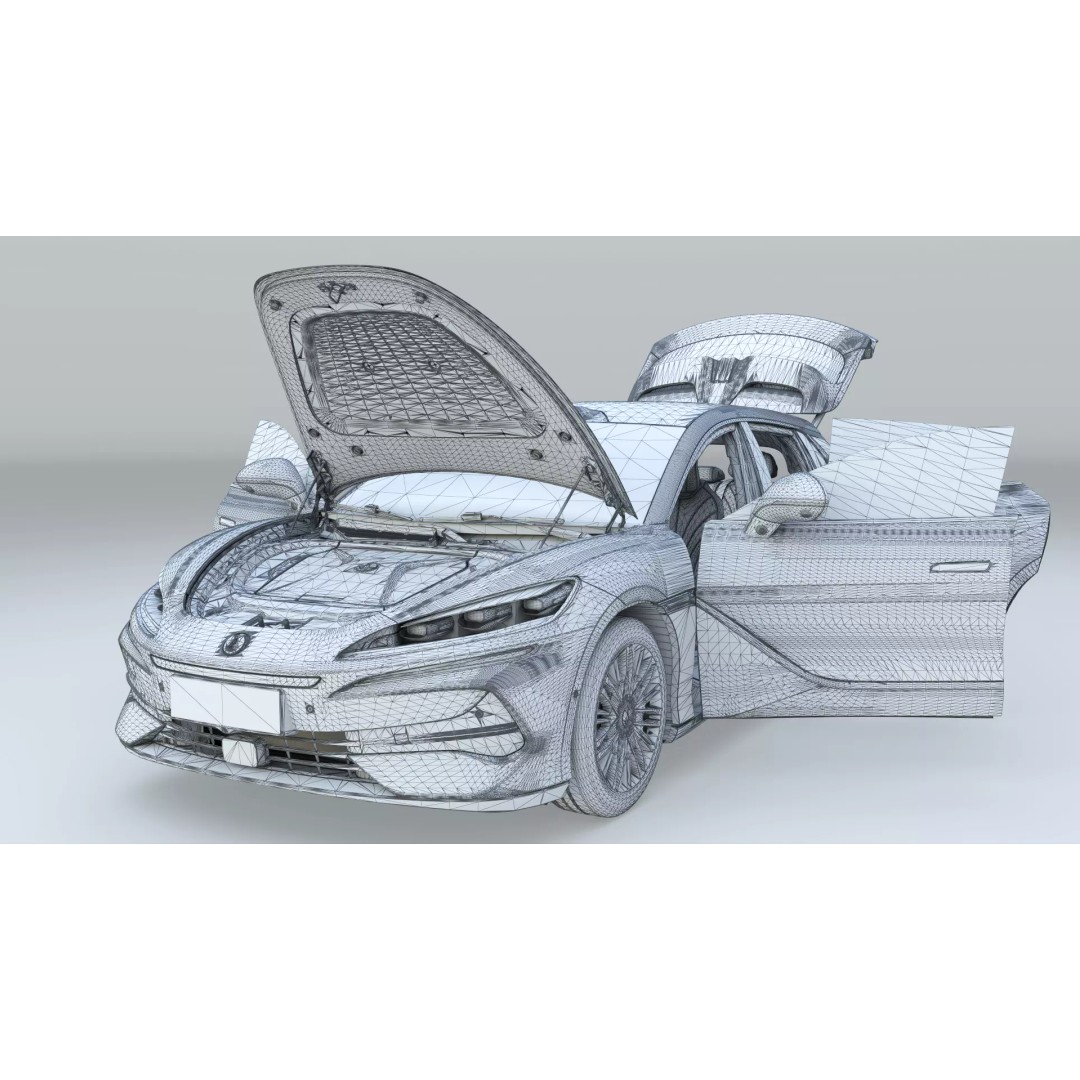 Denza Z9 GT 3D Model – EV DM-i Sport Car, Rigged & Game Ready - View 30