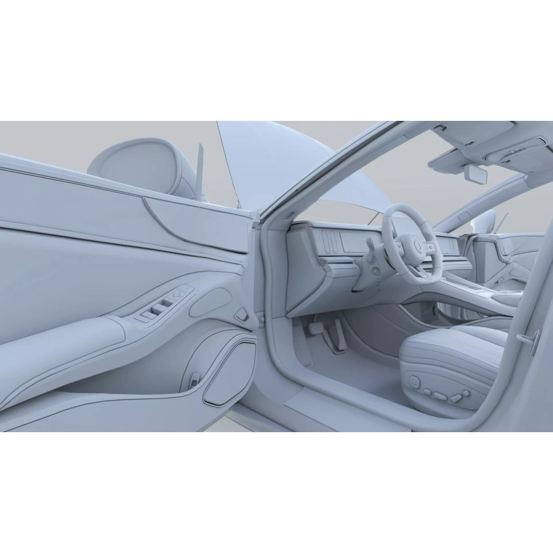 Denza Z9 GT 3D Model – EV DM-i Sport Car, Rigged & Game Ready - View 31