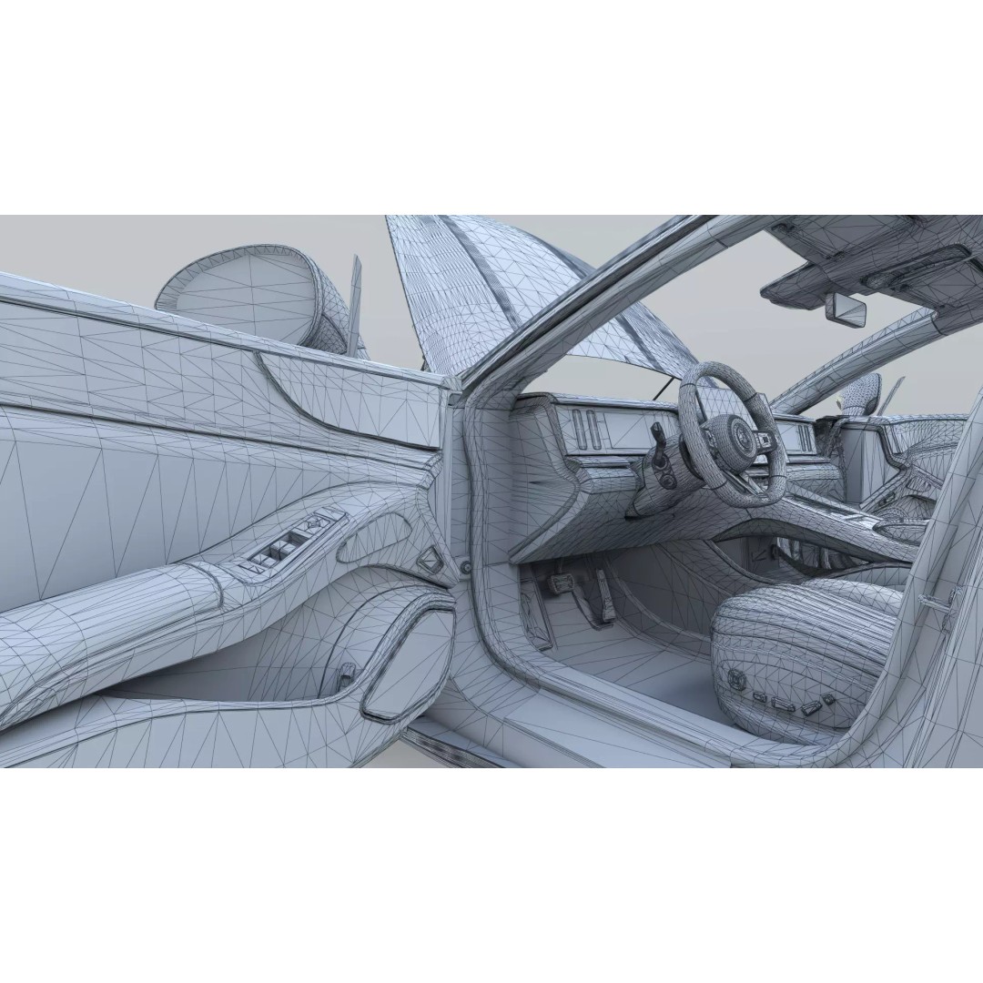 Denza Z9 GT 3D Model – EV DM-i Sport Car, Rigged & Game Ready - View 32