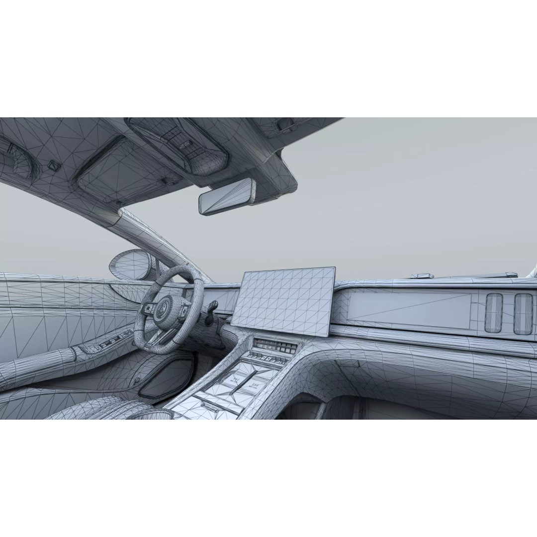 Denza Z9 GT 3D Model – EV DM-i Sport Car, Rigged & Game Ready - View 34