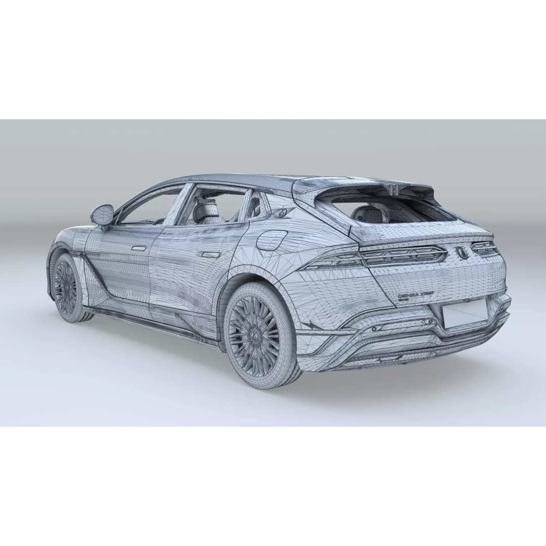 Denza Z9 GT 3D Model – EV DM-i Sport Car, Rigged & Game Ready - View 38