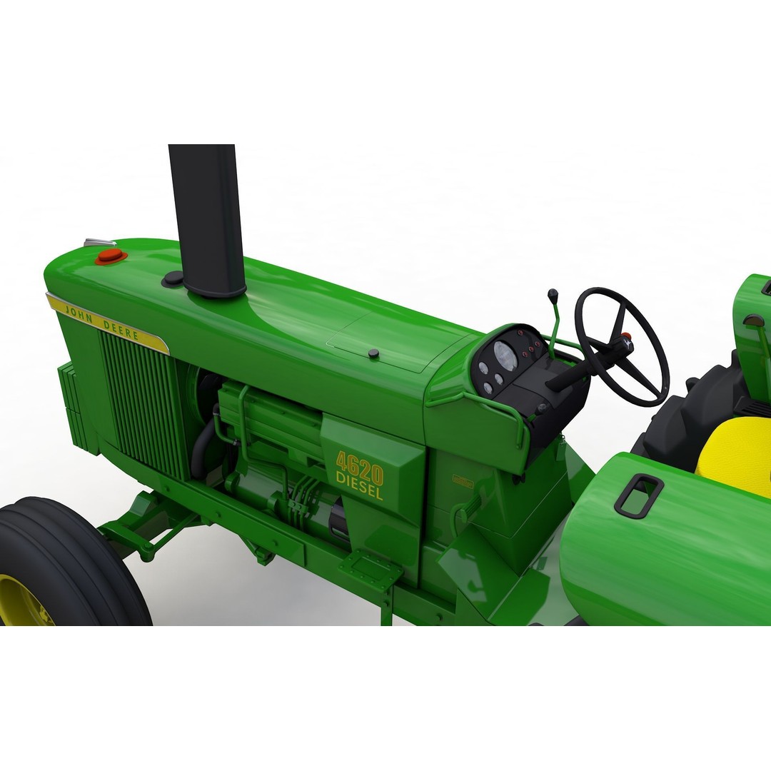 John Deere 4620 Tractor 3D Model – High Detail Asset, FBX, Blender - View 12