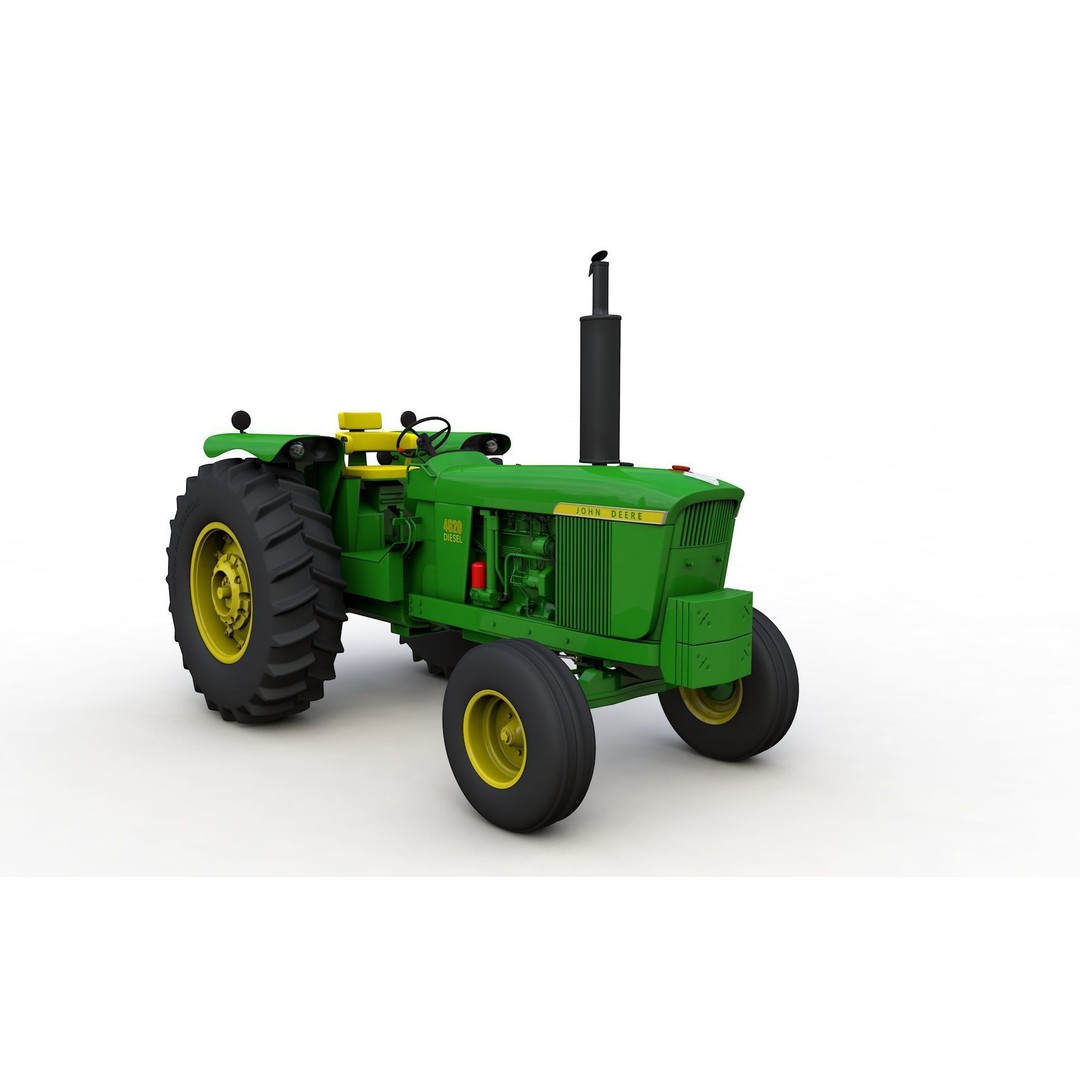 John Deere 4620 Tractor 3D Model – High Detail Asset, FBX, Blender - View 14
