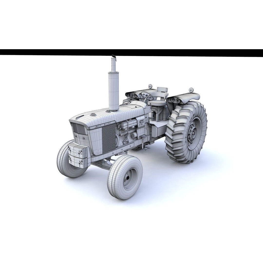 John Deere 4620 Tractor 3D Model – High Detail Asset, FBX, Blender - View 15