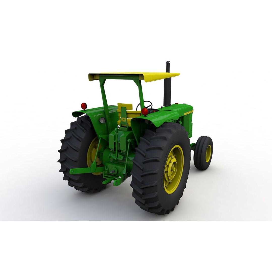 John Deere 4620 Tractor 3D Model – High Detail Asset, FBX, Blender - View 7