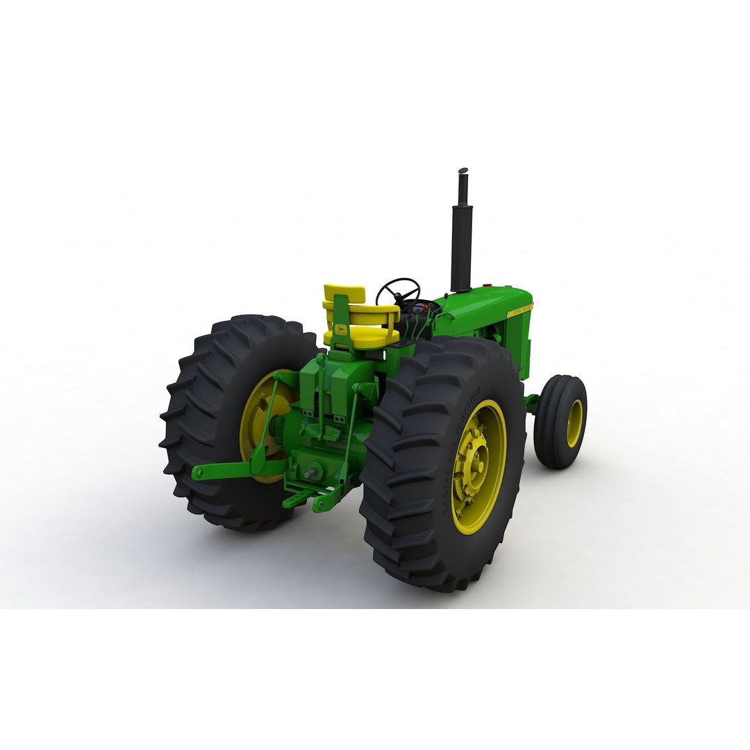 John Deere 4620 Tractor 3D Model – High Detail Asset, FBX, Blender - View 8