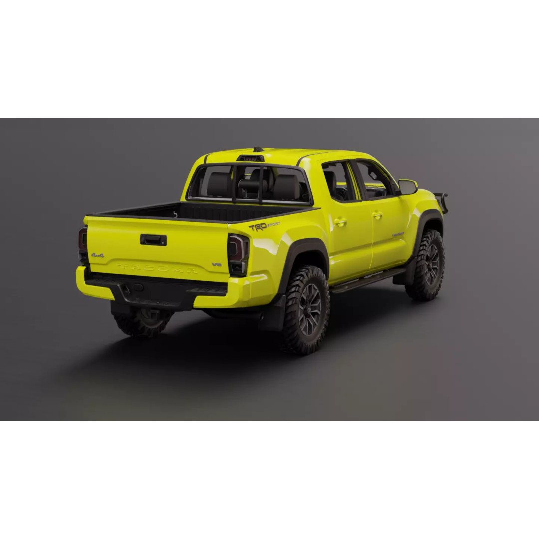 Toyota Tacoma 3D Model – High Fidelity Game-Ready Asset, FBX - View 3