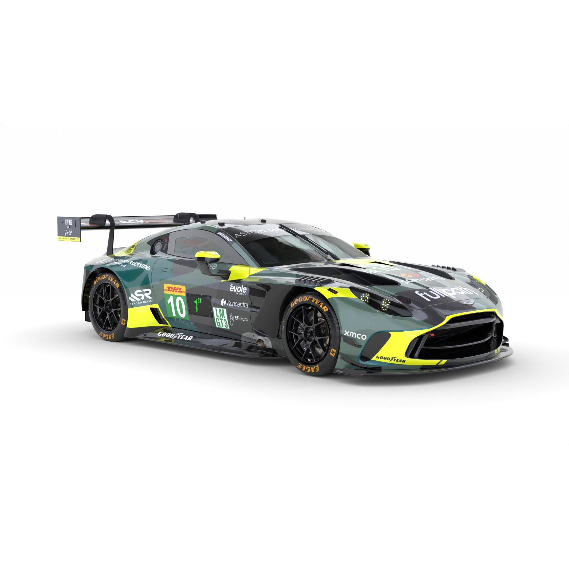 Aston Martin Vantage LMGT3 2025 WEC - Game-Ready 3D Model - View 15
