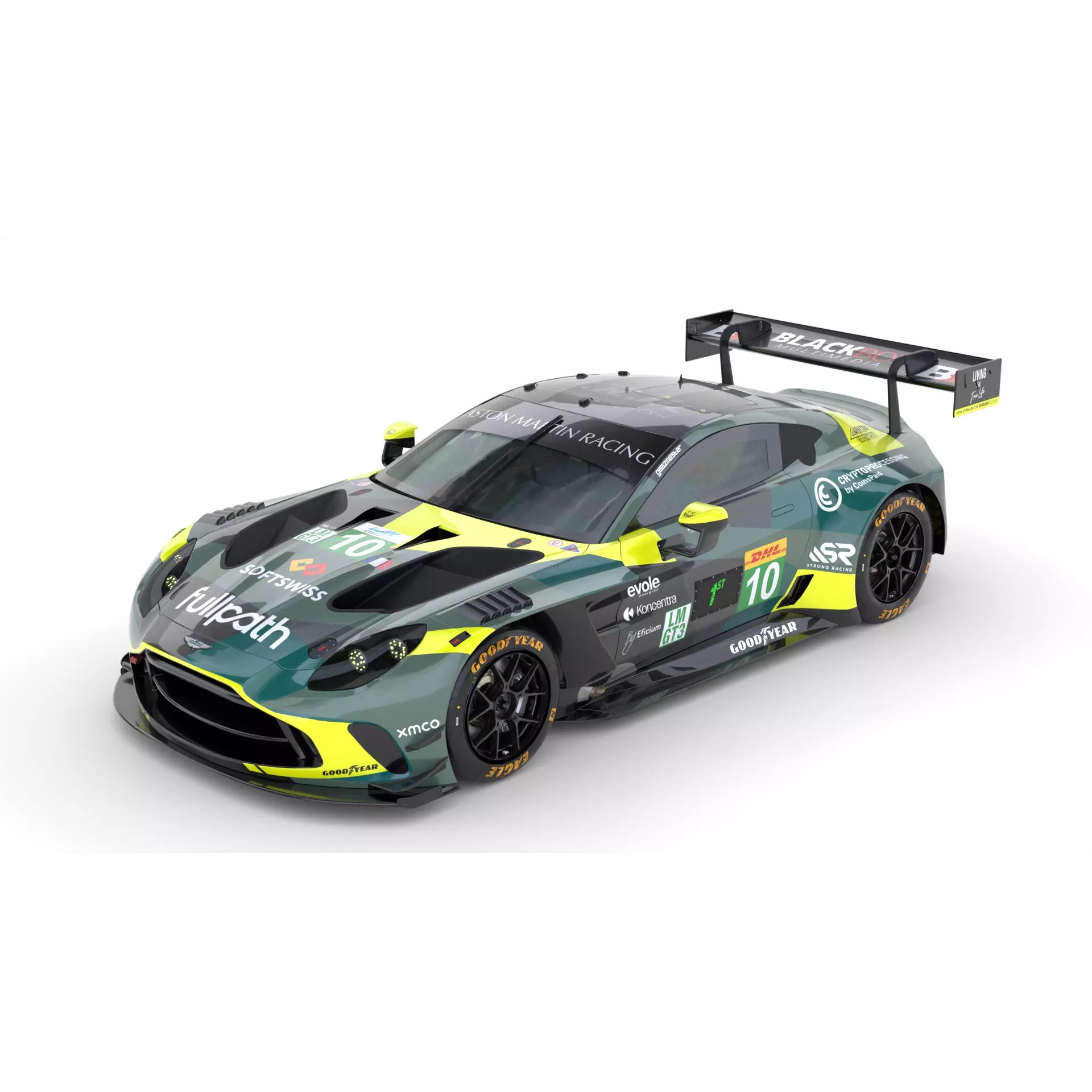 Aston Martin Vantage LMGT3 2025 WEC - Game-Ready 3D Model - View 2