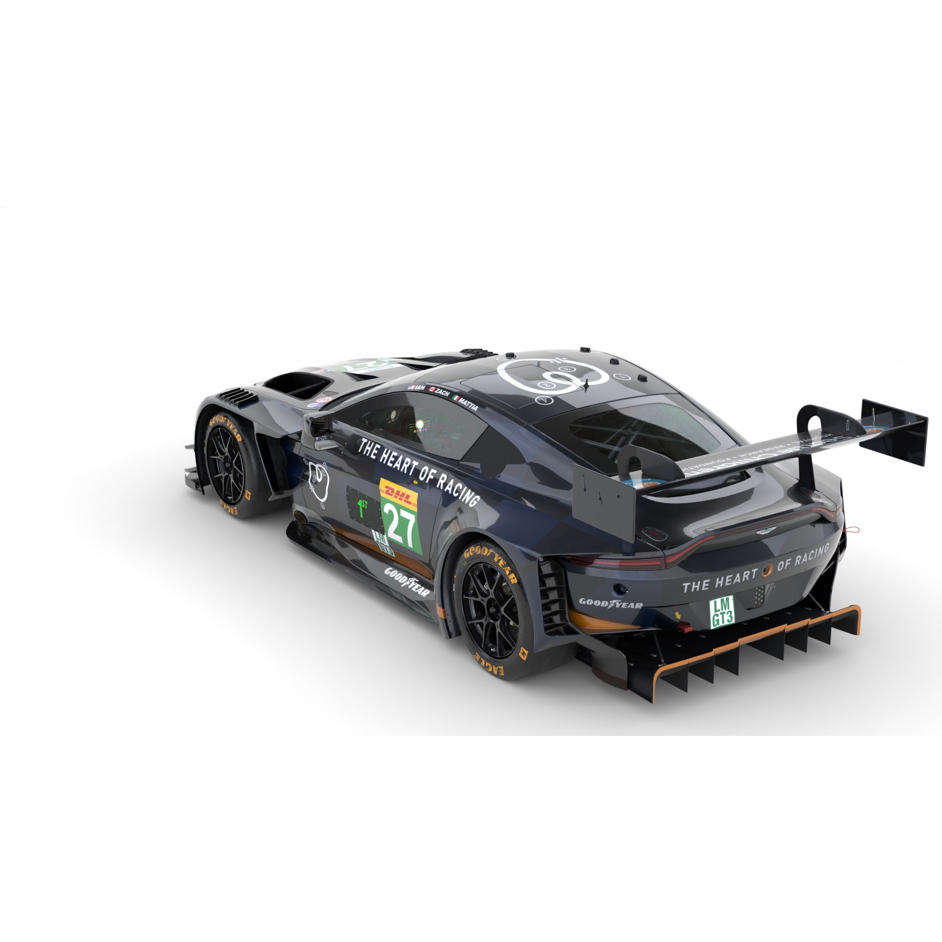 Aston Martin Vantage LMGT3 2025 WEC - Game-Ready 3D Model - View 5
