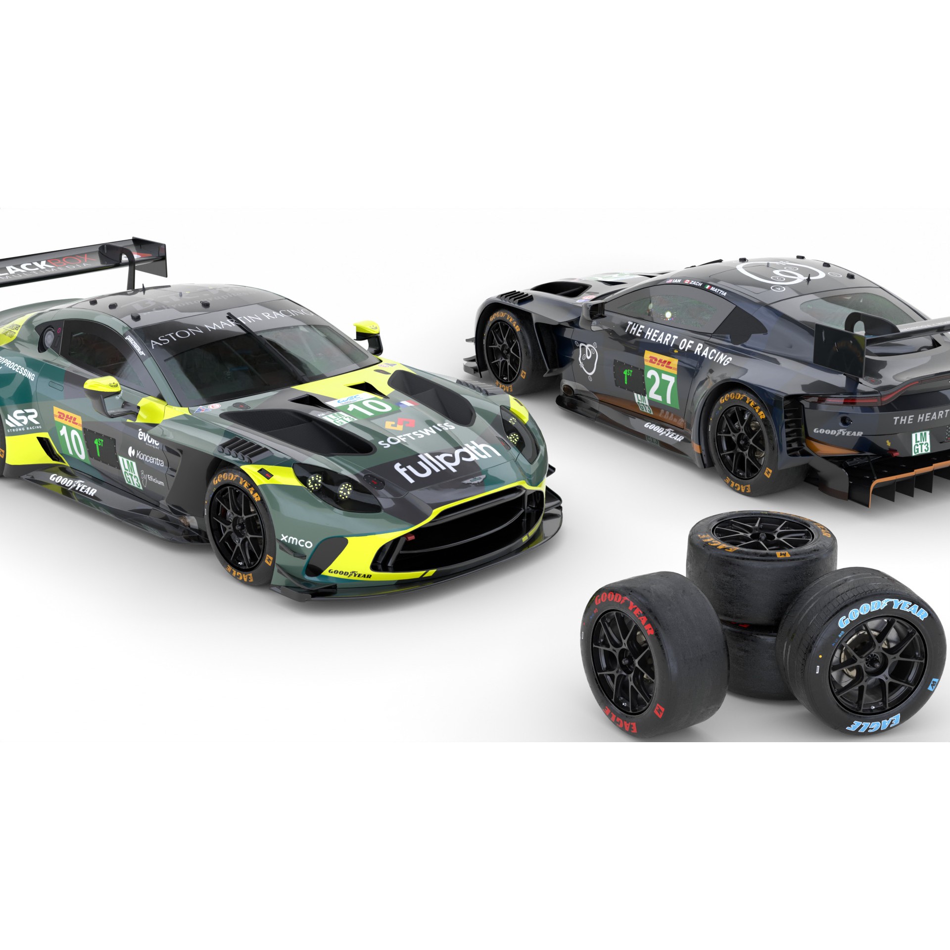 Aston Martin Vantage LMGT3 2025 WEC - Game-Ready 3D Model - View 6