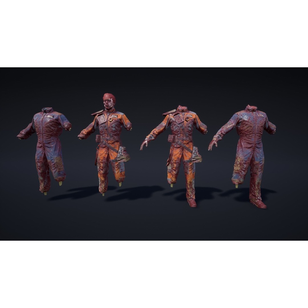 Sci-Fi Worker 3D Model – Low Poly Rigged Character, FBX - View 8