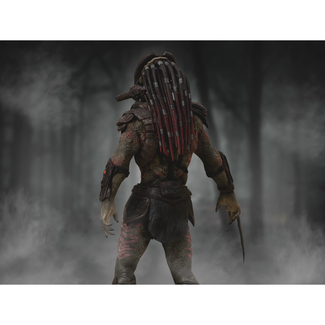 Predator Berserker 3D Model – Low Poly Rigged Character, FBX - View 6