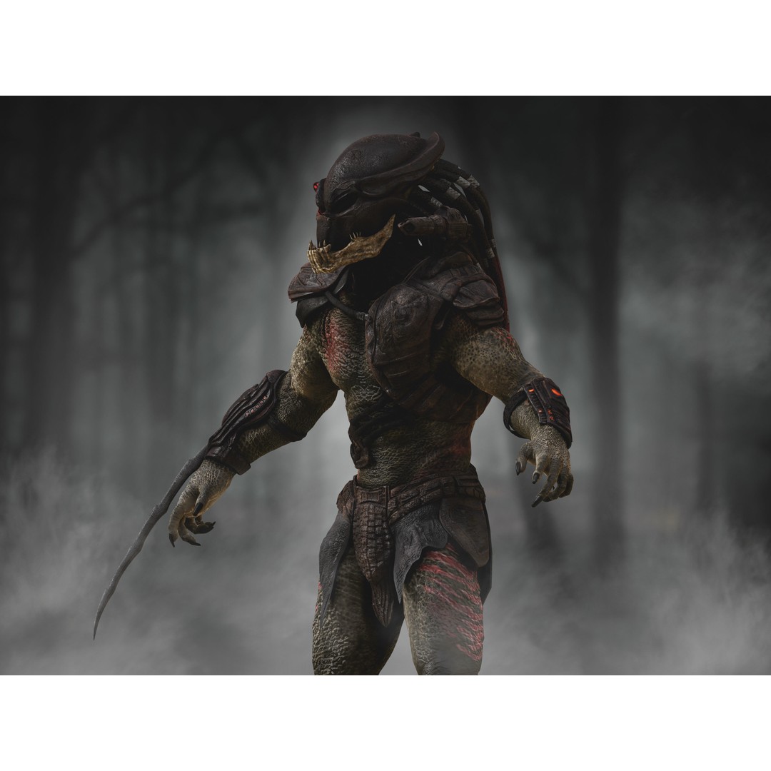 Predator Berserker 3D Model – Low Poly Rigged Character, FBX - View 8