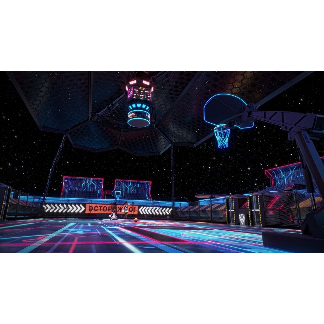 Futuristic Basketball Court 3D Model – Sci-Fi Space Asset, PBR Textures - View 10