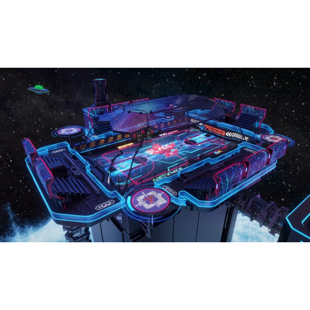 Futuristic Basketball Court 3D Model – Sci-Fi Space Asset, PBR Textures - View 2