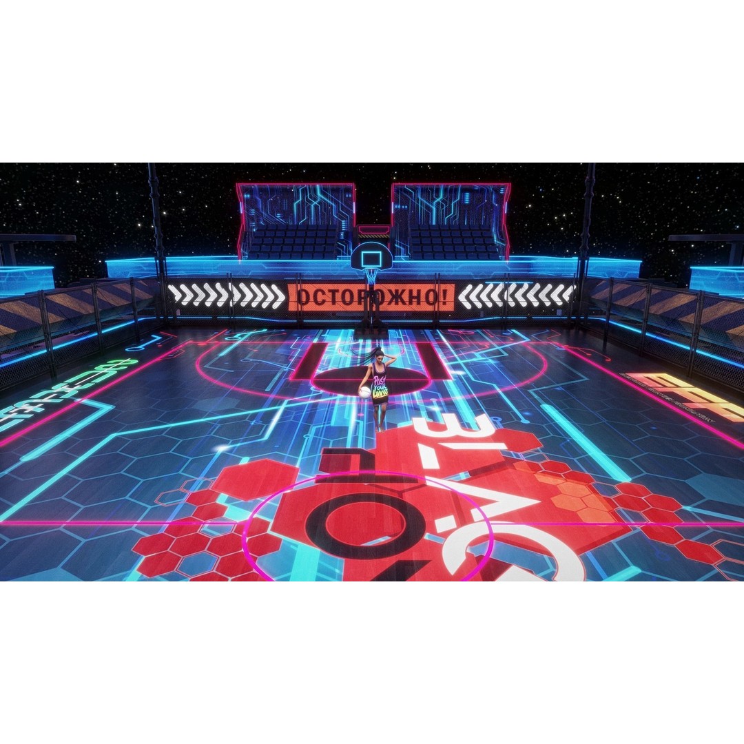 Futuristic Basketball Court 3D Model – Sci-Fi Space Asset, PBR Textures - View 6