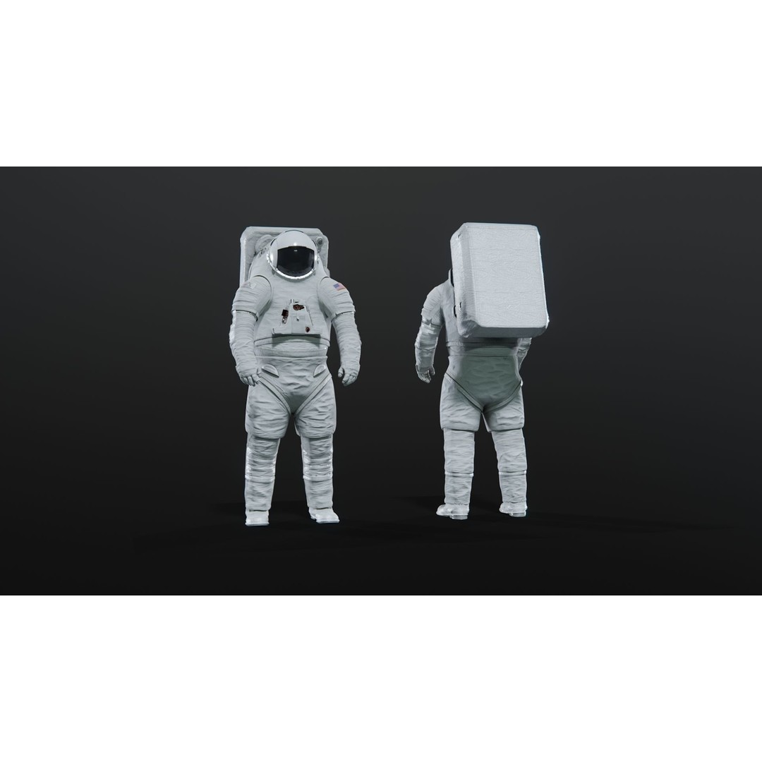 XEMU Artemis Spacesuit 3D Model – High Poly Rigged Asset, FBX - View 4
