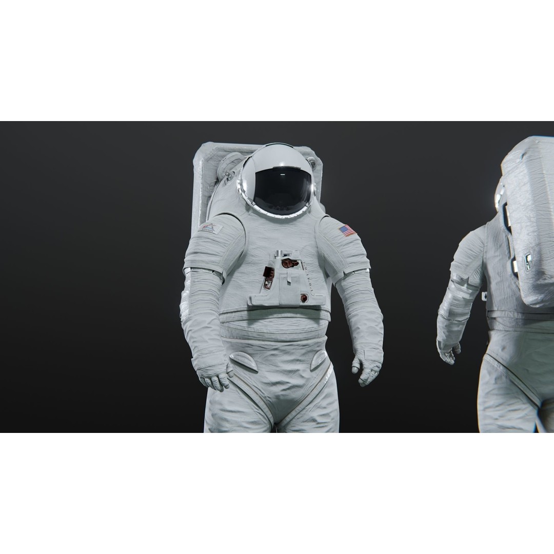 XEMU Artemis Spacesuit 3D Model – High Poly Rigged Asset, FBX - View 5