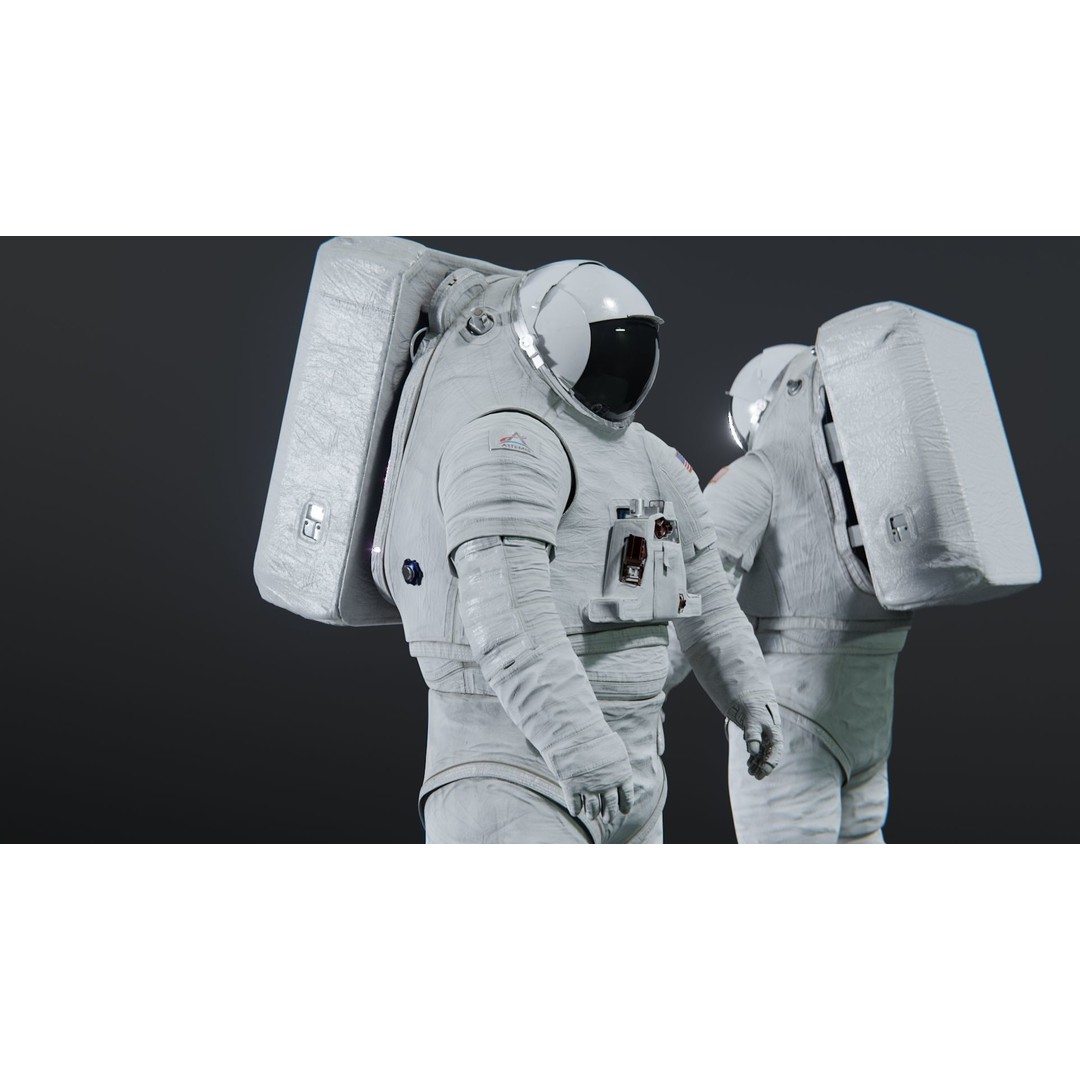 XEMU Artemis Spacesuit 3D Model – High Poly Rigged Asset, FBX - View 7