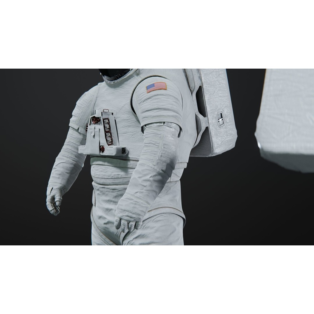 XEMU Artemis Spacesuit 3D Model – High Poly Rigged Asset, FBX - View 8