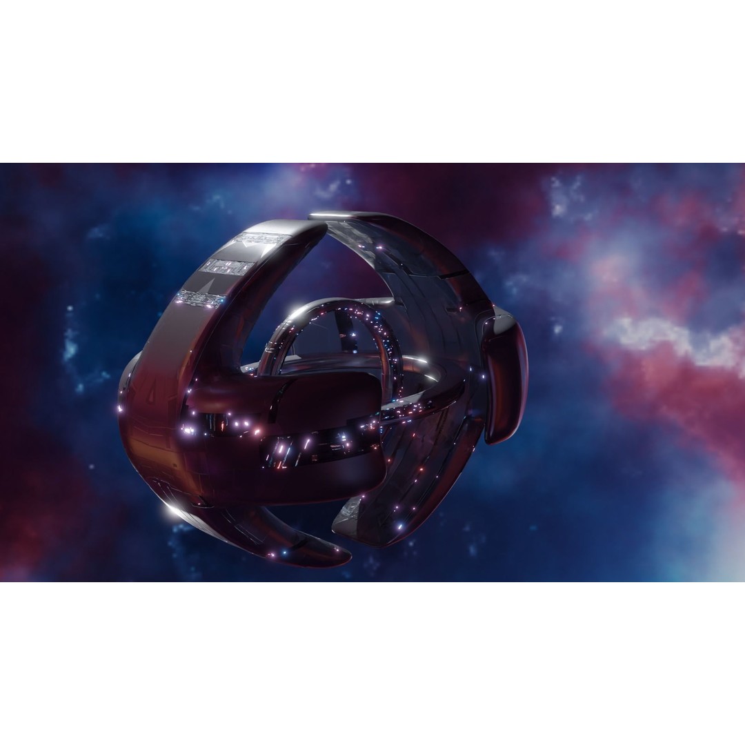 Alien Spacecity 3D Model – Futuristic Spaceport with PBR Textures - View 10