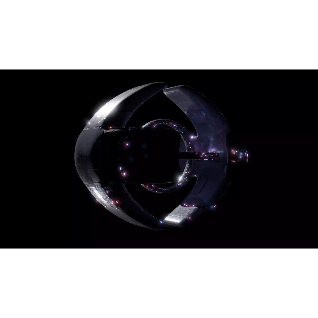 Alien Spacecity 3D Model – Futuristic Spaceport with PBR Textures - View 2