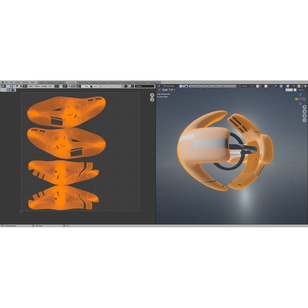 Alien Spacecity 3D Model – Futuristic Spaceport with PBR Textures - View 25