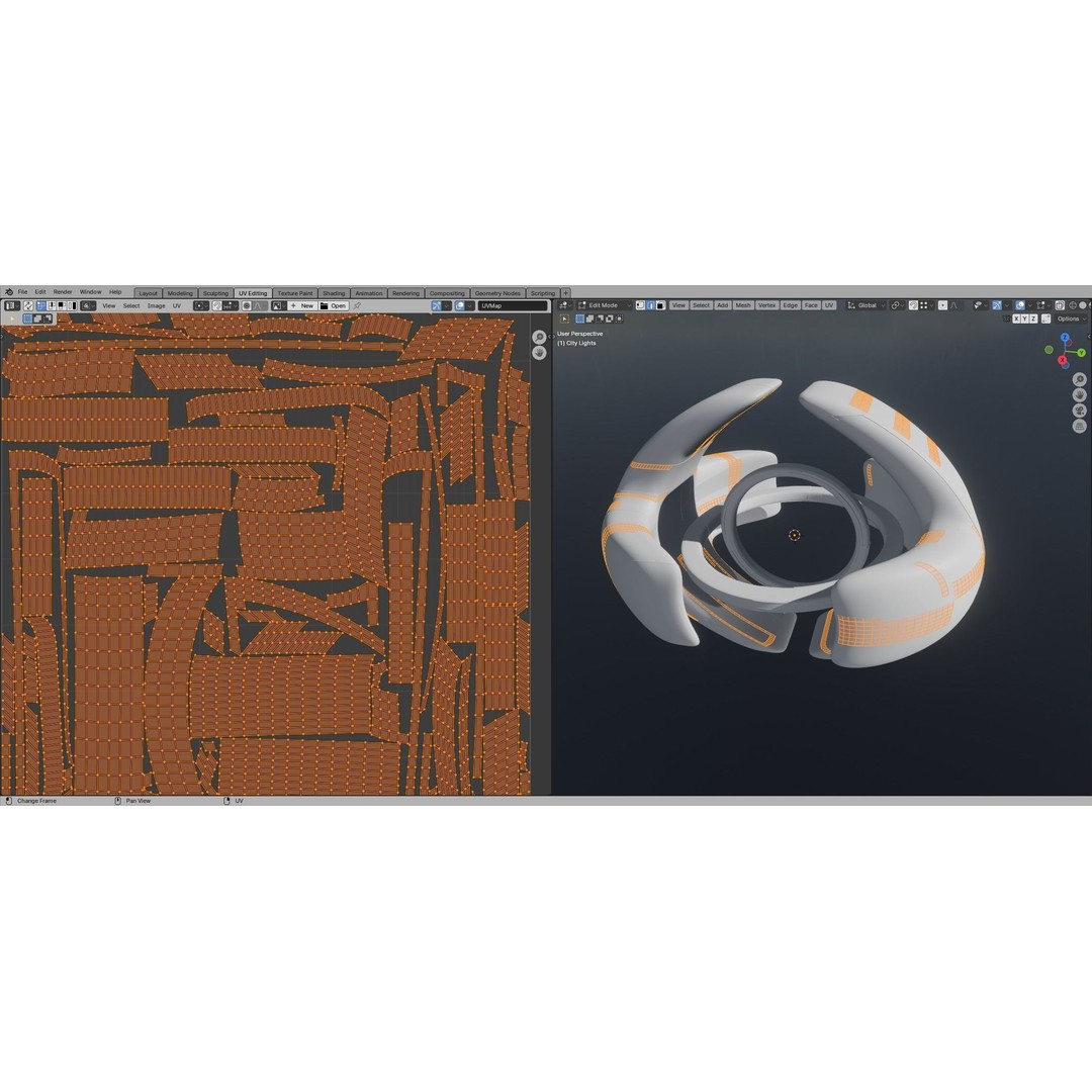 Alien Spacecity 3D Model – Futuristic Spaceport with PBR Textures - View 28