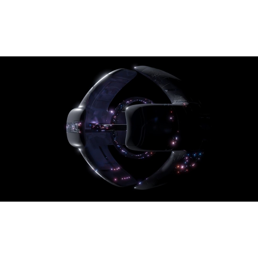 Alien Spacecity 3D Model – Futuristic Spaceport with PBR Textures - View 3